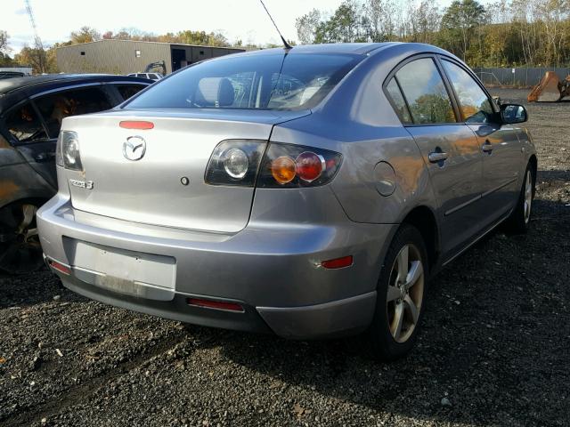 JM1BK323251219524 - 2005 MAZDA 3 S GRAY photo 4