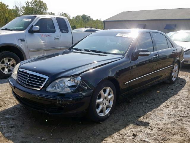 WDBNG83J84A388842 - 2004 MERCEDES-BENZ S 430 4MAT BLACK photo 2