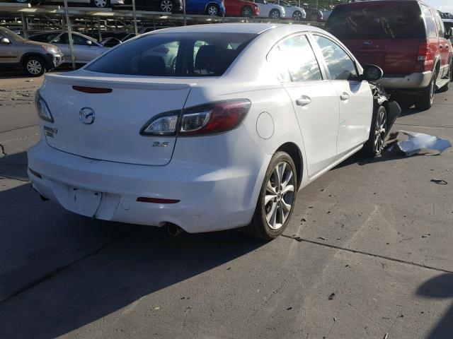 JM1BL1S6XA1341506 - 2010 MAZDA 3 S WHITE photo 4