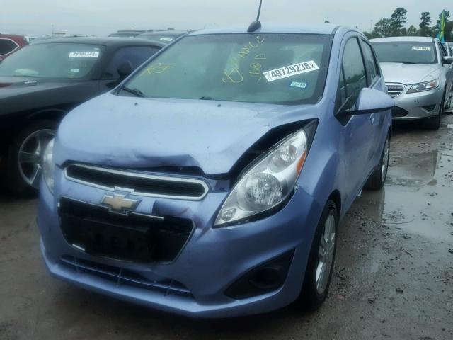 KL8CB6S90FC709985 - 2015 CHEVROLET SPARK LS BLUE photo 2