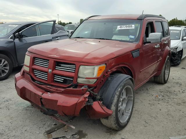 1D8GU58618W102376 - 2008 DODGE NITRO R/T RED photo 2