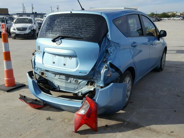 3N1CE2CP6EL384866 - 2014 NISSAN VERSA NOTE BLUE photo 4