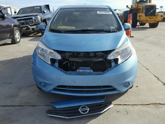 3N1CE2CP6EL384866 - 2014 NISSAN VERSA NOTE BLUE photo 9