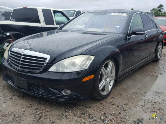 WDDNG71X77A041032 - 2007 MERCEDES-BENZ S 550 BLACK photo 2