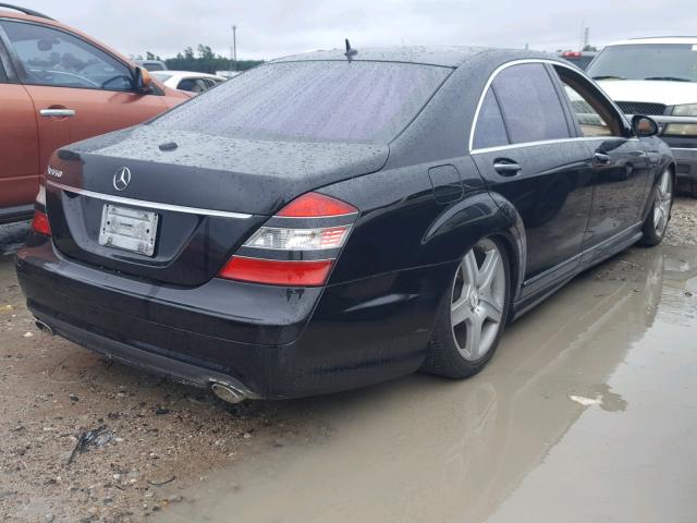 WDDNG71X77A041032 - 2007 MERCEDES-BENZ S 550 BLACK photo 4