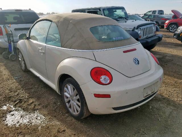 3VWRF31Y88M404634 - 2008 VOLKSWAGEN NEW BEETLE ბეჟი ფოტო 3