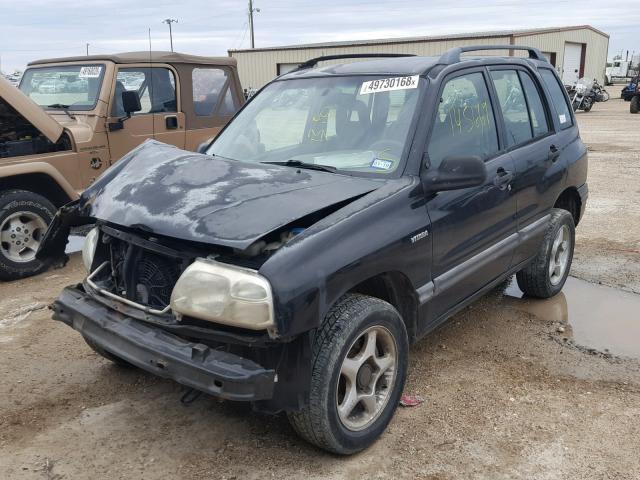 2S3TD52V526107340 - 2002 SUZUKI VITARA JLX BLACK photo 2