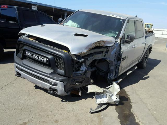 1C6RR7YT4GS184465 - 2016 RAM 1500 REBEL ვერცხლისფერი ფოტო 2