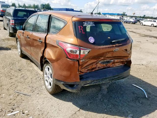 1FMCU0F71HUA99580 - 2017 FORD ESCAPE S BROWN photo 3