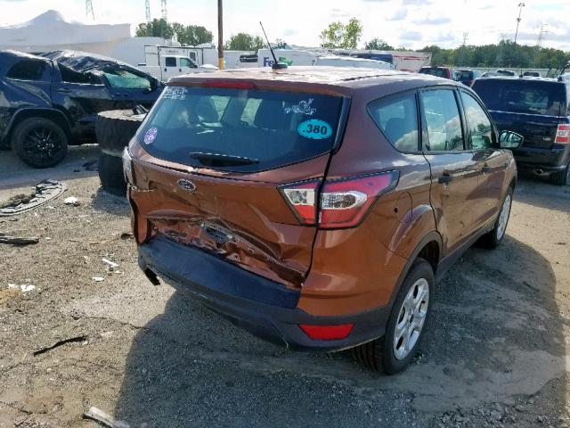 1FMCU0F71HUA99580 - 2017 FORD ESCAPE S BROWN photo 4