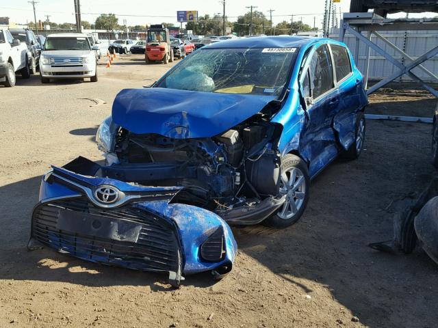 VNKKTUD30GA057578 - 2016 TOYOTA YARIS L BLUE photo 2