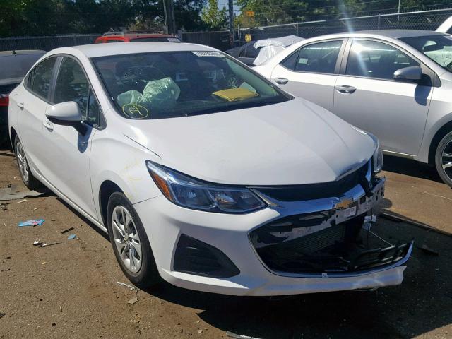 1G1BJ5SM7K7106337 - 2019 CHEVROLET CRUZE WHITE photo 1