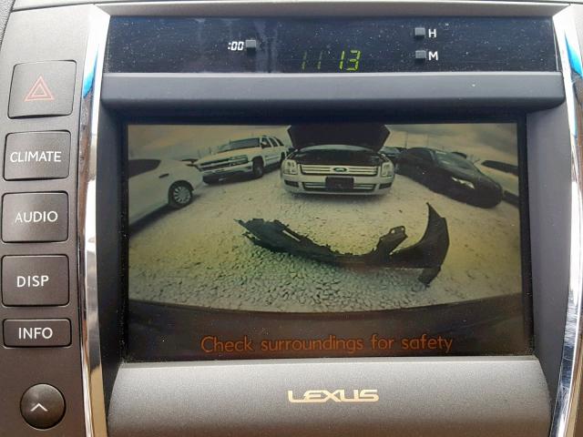 JTHBJ46G872015697 - 2007 LEXUS ES 350 BLACK photo 9