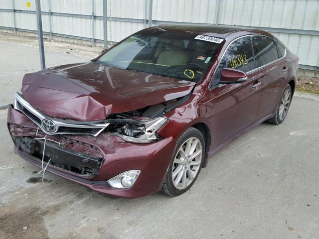 4T1BK1EB1EU126897 - 2014 TOYOTA AVALON BAS MAROON photo 2