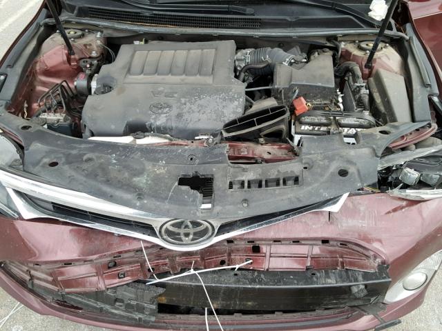 4T1BK1EB1EU126897 - 2014 TOYOTA AVALON BAS MAROON photo 7