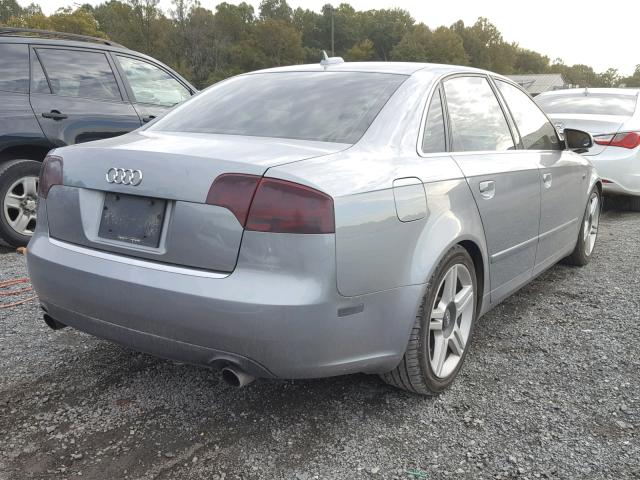 WAUDF78EX6A091366 - 2006 AUDI A4 2.0T QU GRAY photo 4