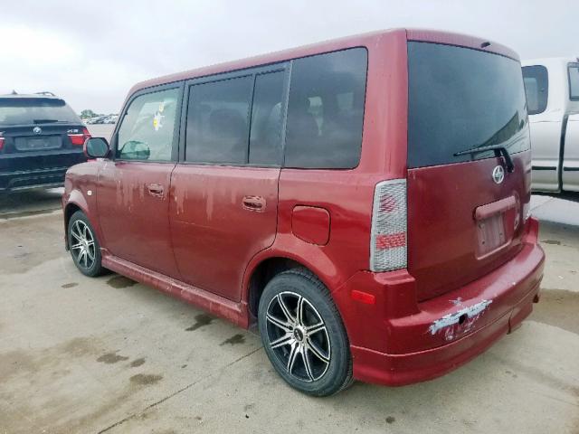 JTLKT324X64073853 - 2006 TOYOTA SCION XB 红色 照片 3