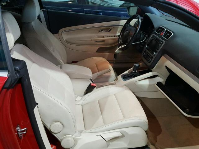 WVWBW7AH6CV003741 - 2012 VOLKSWAGEN EOS KOMFOR 红色 照片 5