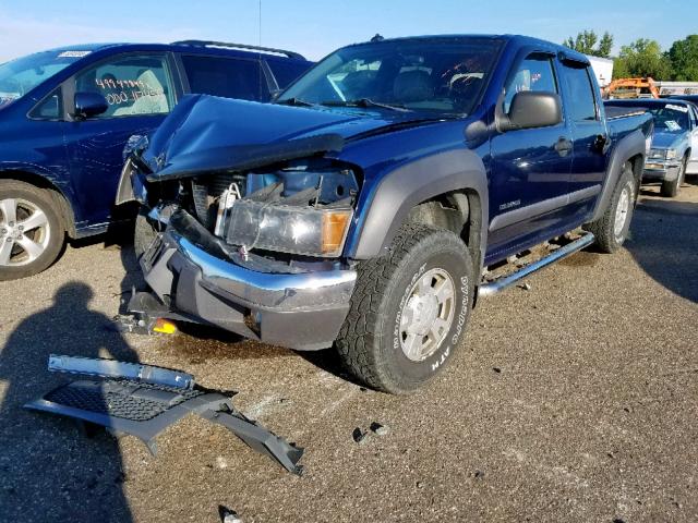 1GCDT136648117586 - 2004 CHEVROLET COLORADO BLUE photo 2