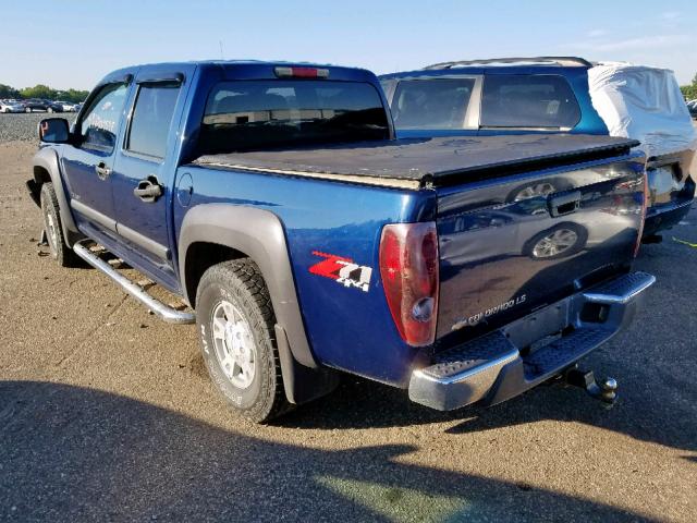 1GCDT136648117586 - 2004 CHEVROLET COLORADO BLUE photo 3