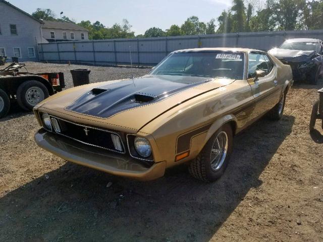 3F05H185519 - 1973 FORD MUSTANG MA GOLD photo 2
