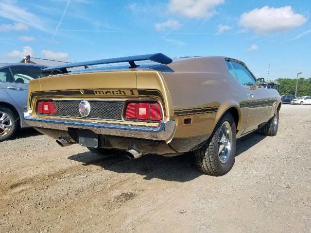 3F05H185519 - 1973 FORD MUSTANG MA GOLD photo 4