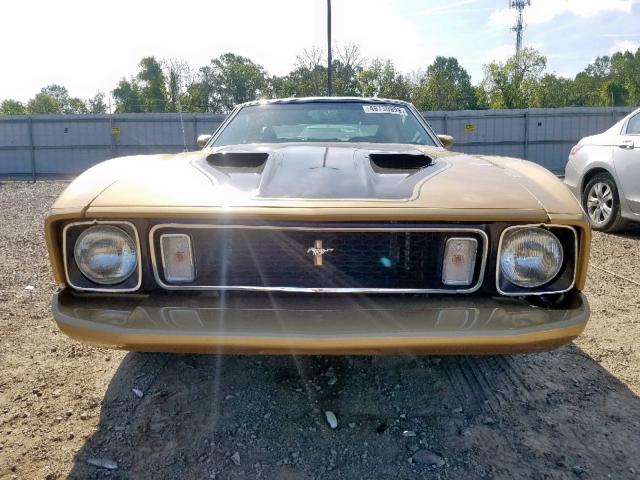 3F05H185519 - 1973 FORD MUSTANG MA GOLD photo 9