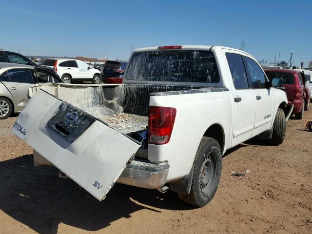 1N6AA0EK1CN308214 - 2012 NISSAN TITAN S WHITE photo 4