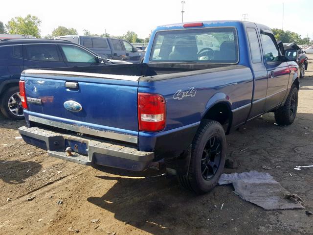 1FTZR15E47PA27114 - 2007 FORD RANGER SUP BLUE photo 4