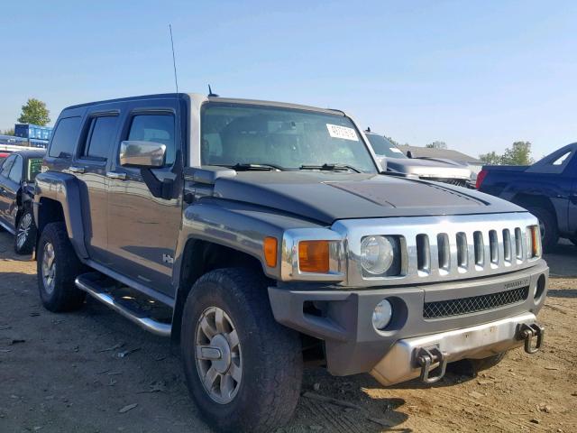 5GTEN13E488100189 - 2008 HUMMER H3 GRAY photo 1