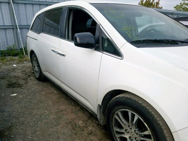 5FNRL5H48BB508563 - 2011 HONDA ODYSSEY EX WHITE photo 9