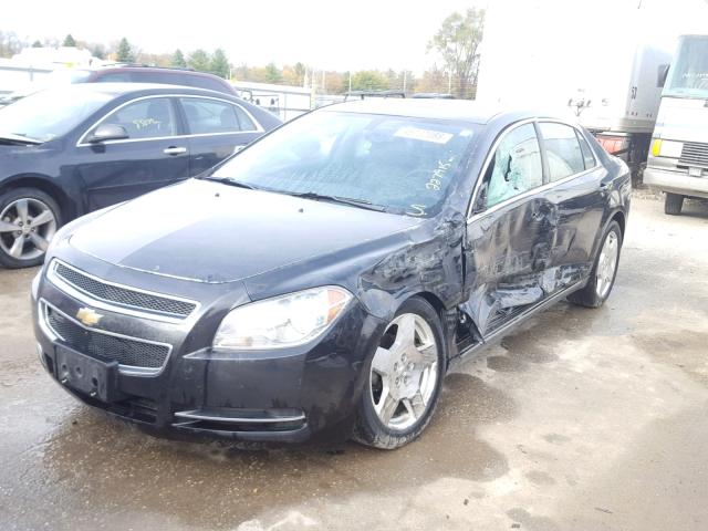 1G1ZD5E74AF318189 - 2010 CHEVROLET MALIBU 2LT BLACK photo 2