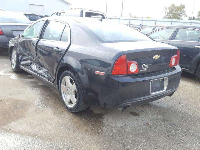 1G1ZD5E74AF318189 - 2010 CHEVROLET MALIBU 2LT BLACK photo 3