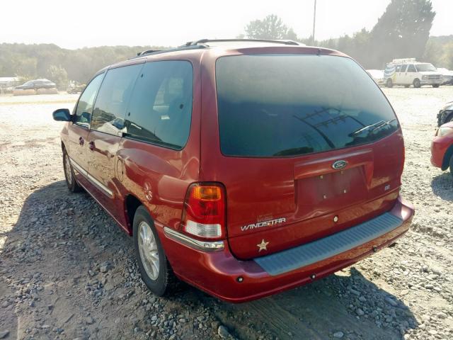 2FMZA5246XBC69139 - 1999 FORD WINDSTAR S RED photo 3