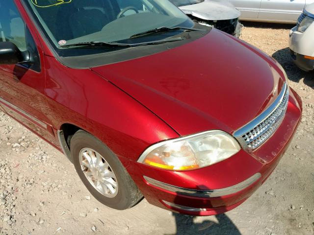 2FMZA5246XBC69139 - 1999 FORD WINDSTAR S RED photo 9