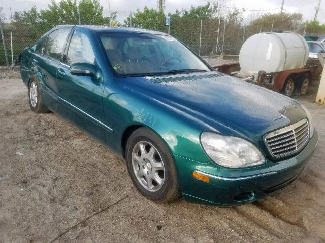 WDBNG70J91A186750 - 2001 MERCEDES-BENZ S 430 GREEN photo 1