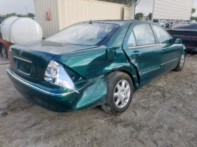 WDBNG70J91A186750 - 2001 MERCEDES-BENZ S 430 GREEN photo 4