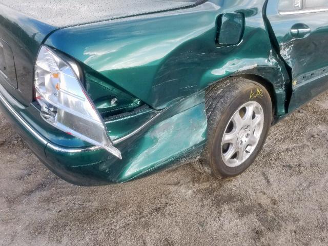 WDBNG70J91A186750 - 2001 MERCEDES-BENZ S 430 GREEN photo 9