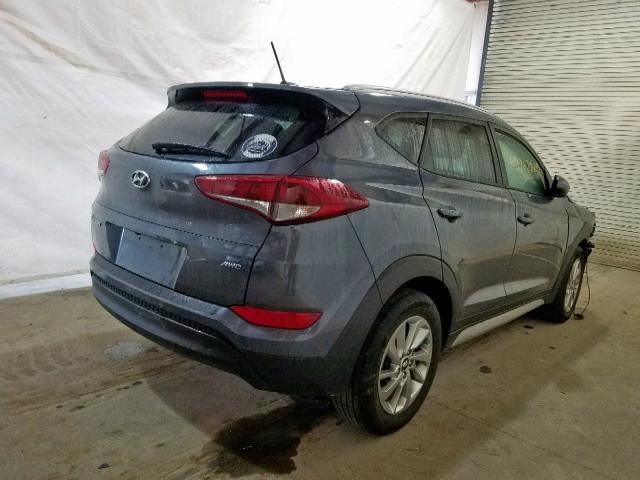 KM8J3CA47HU496848 - 2017 HYUNDAI TUCSON LIM GRAY photo 4