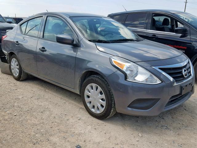 3N1CN7AP1KL826979 - 2019 NISSAN VERSA S CHARCOAL photo 1