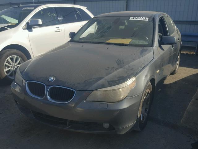 WBANA53534B167936 - 2004 BMW 525 I BLUE photo 2