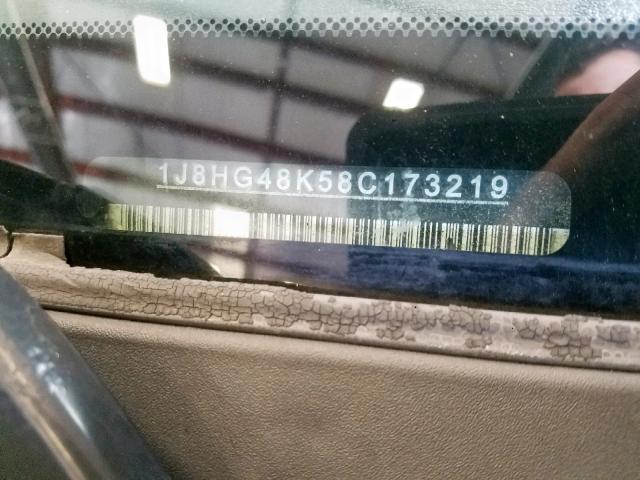 1J8HG48K58C173219 - 2008 JEEP COMMANDER 黑色 照片 9