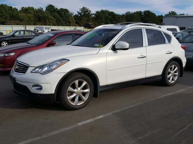 JNKAJ09F38M359077 - 2008 INFINITI EX35 BASE WHITE photo 2