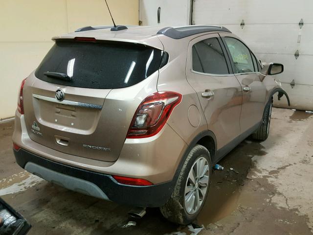 KL4CJASB6JB537289 - 2018 BUICK ENCORE PRE TAN photo 4