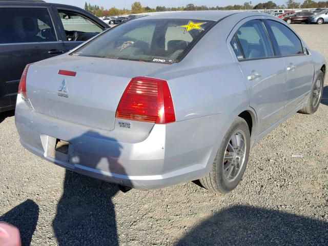 4A3AB46S65E046275 - 2005 MITSUBISHI GALANT LS SILVER photo 4