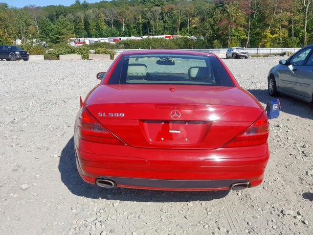 WDBSK75F56F113214 - 2006 MERCEDES-BENZ SL 500 RED photo 6