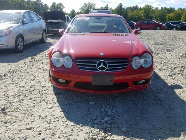 WDBSK75F56F113214 - 2006 MERCEDES-BENZ SL 500 RED photo 9