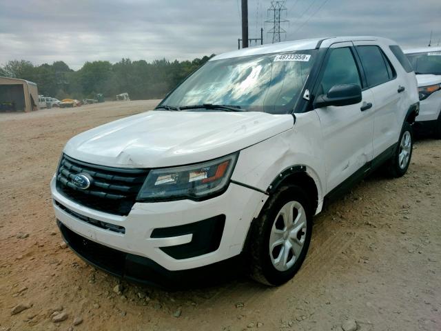 1FM5K8ARXHGE14588 - 2017 FORD EXPLORER P WHITE photo 2