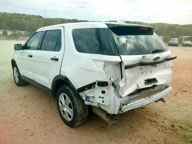 1FM5K8ARXHGE14588 - 2017 FORD EXPLORER P WHITE photo 3