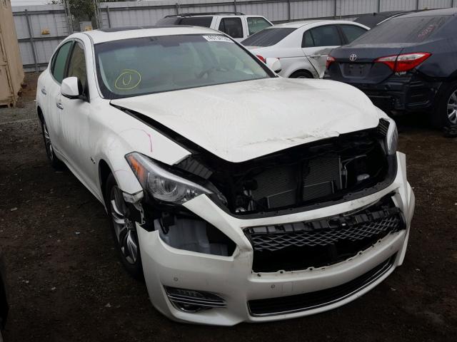 JN1EY1AP9GM470016 - 2016 INFINITI Q70 HYBRID WHITE photo 1